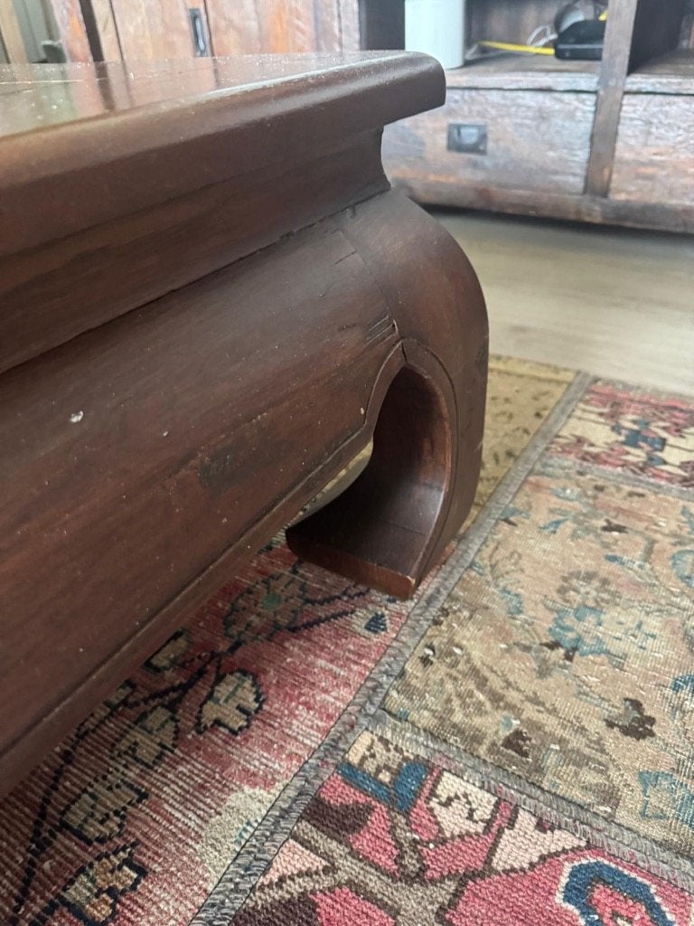 Chinese opiumtafel / kang-tafel, Ophalen, 50 – 75, Gebruikt, Teakhout