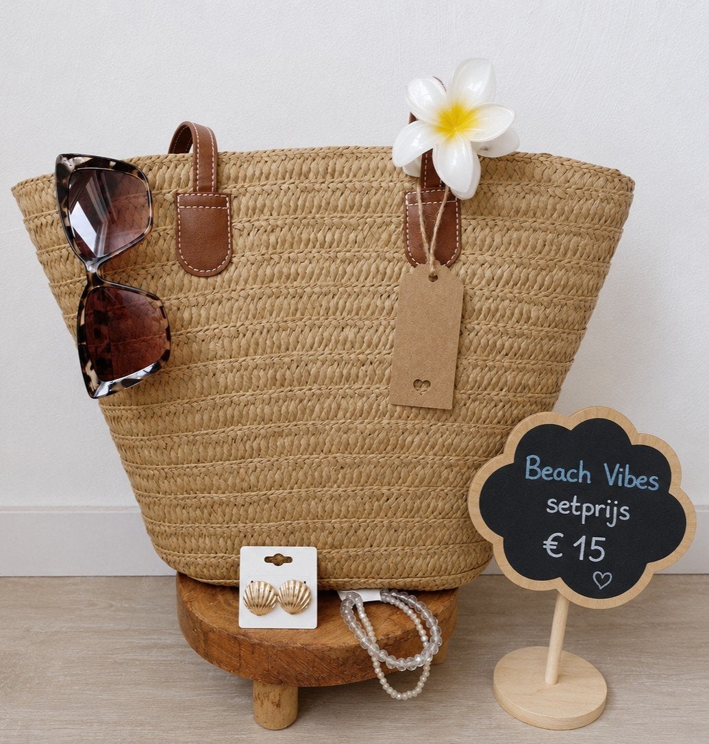 🌴 VAKANTIEACTIE | Beach Bloom Set | NU €10!, Ophalen of Verzenden, Nieuw, Beige, Overige typen