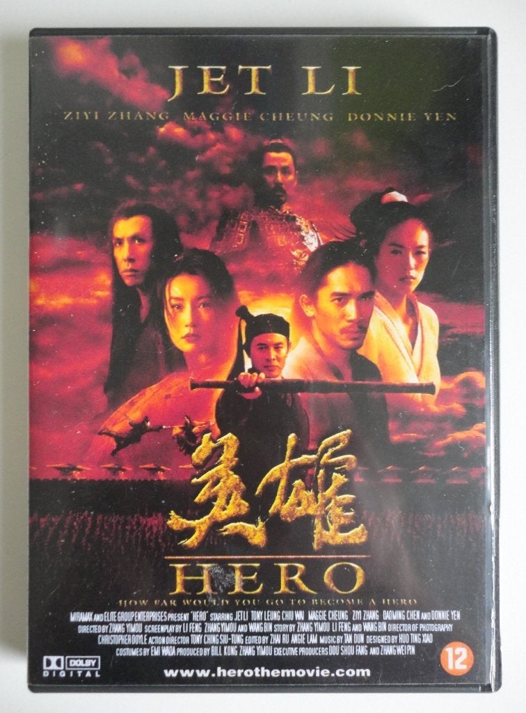 Hero / Ying Xiong (2002), Nederlands, Ophalen of Verzenden, Zo goed als nieuw, Vanaf 12 jaar