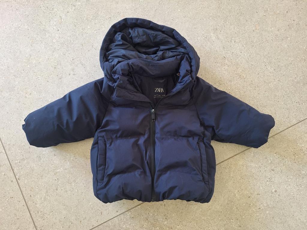 Zara donkerblauwe winterjas maat 86, Jongetje of Meisje, Ophalen of Verzenden, Zo goed als nieuw, Zara