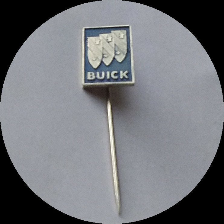 BUICK speldje, blauw, Verzamelen, Speldjes, Pins en Buttons, Ophalen of Verzenden, Zo goed als nieuw, Transport, Speldje of Pin