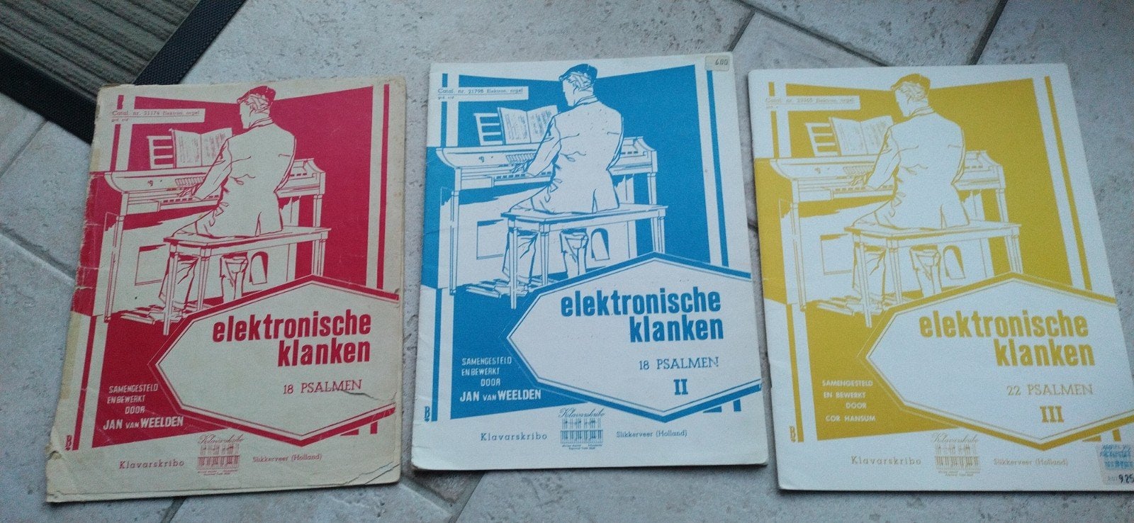 Klavarskribo psalmen J v Weelden 3 dl., Ophalen of Verzenden, Zo goed als nieuw, Religie en Gospel, Orgel