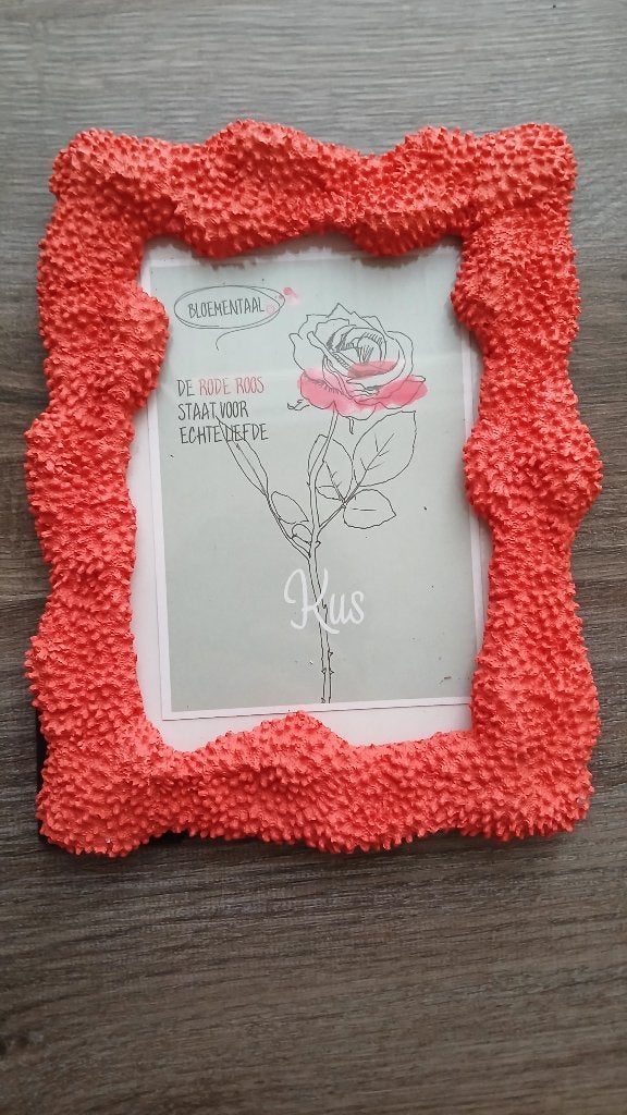 Fotolijstje fotolijst foto foto's roze leuk, Ophalen, Nieuw, Minder dan 50 cm, Foto of Poster