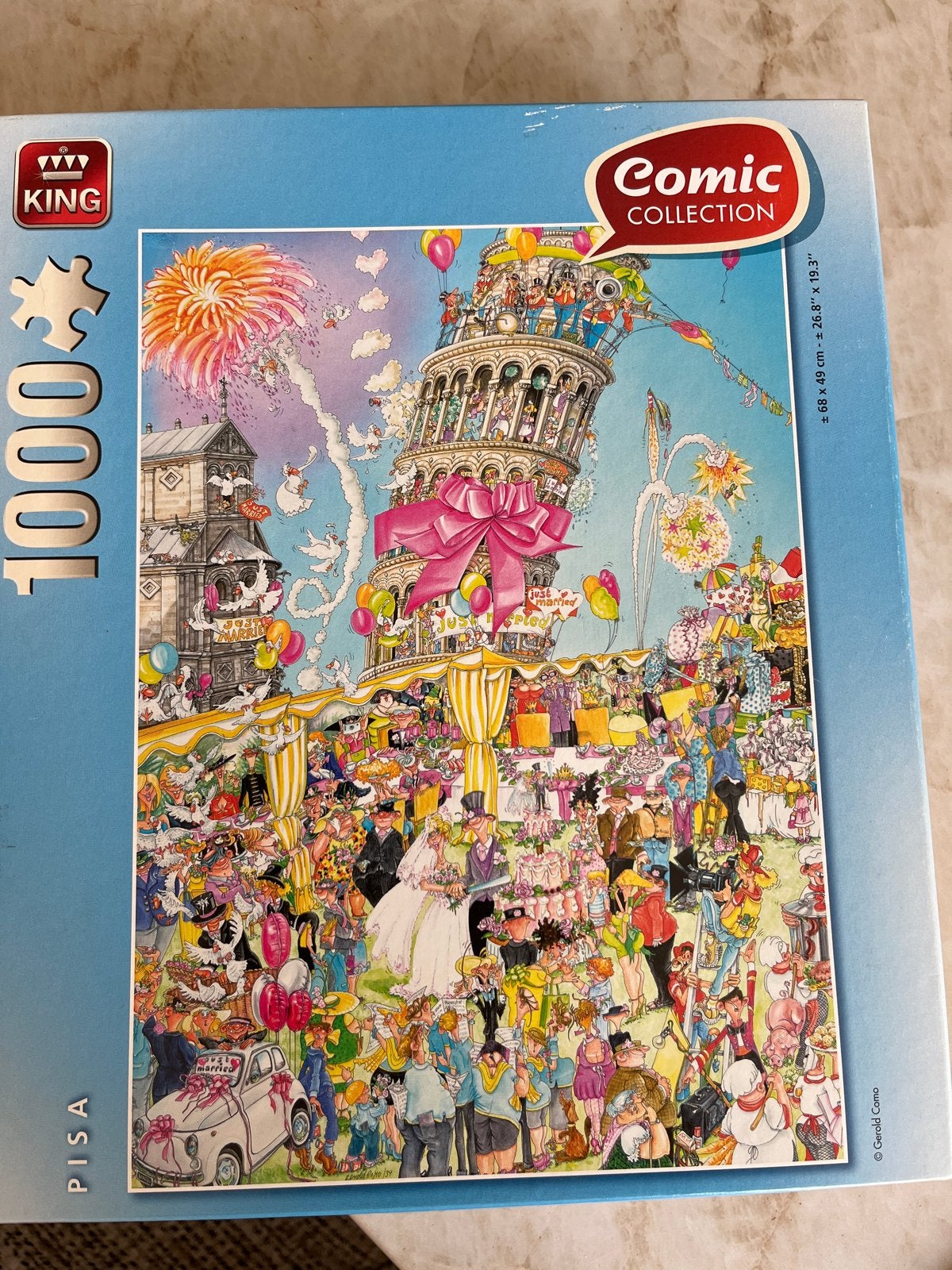 King Comic Collection Puzzel Pisa 1000 stukjes, Ophalen, 500 t/m 1500 stukjes, Gebruikt, Legpuzzel