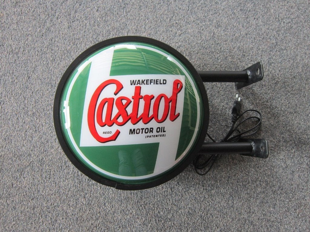 CASTROL LED LICHTRECLAME, Verzamelen, Ophalen, Nieuw, Lichtbak of (neon) lamp