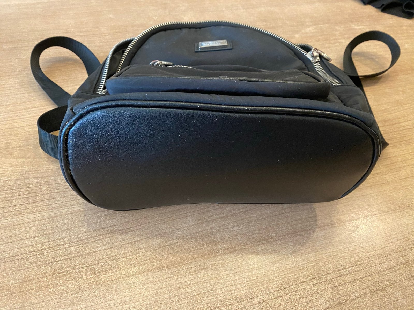 Zwarte Pull&Bear mini rugzak, Overige merken, Gebruikt, Minder dan 30 cm, Ophalen of Verzenden