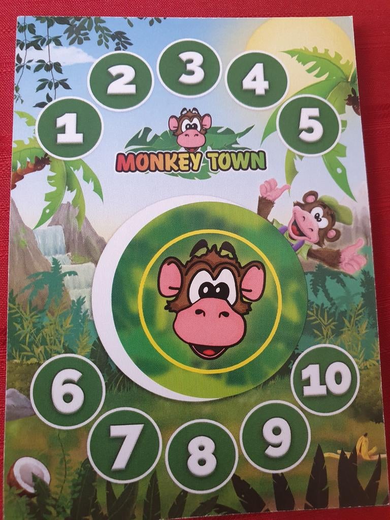 Monkey town kaart 10-, Ophalen of Verzenden