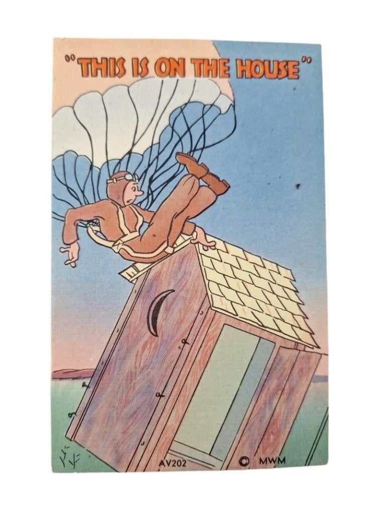 amerikaanse ww2 postkaart in gebruikte staat, Verzamelen, Ophalen of Verzenden, Amerika