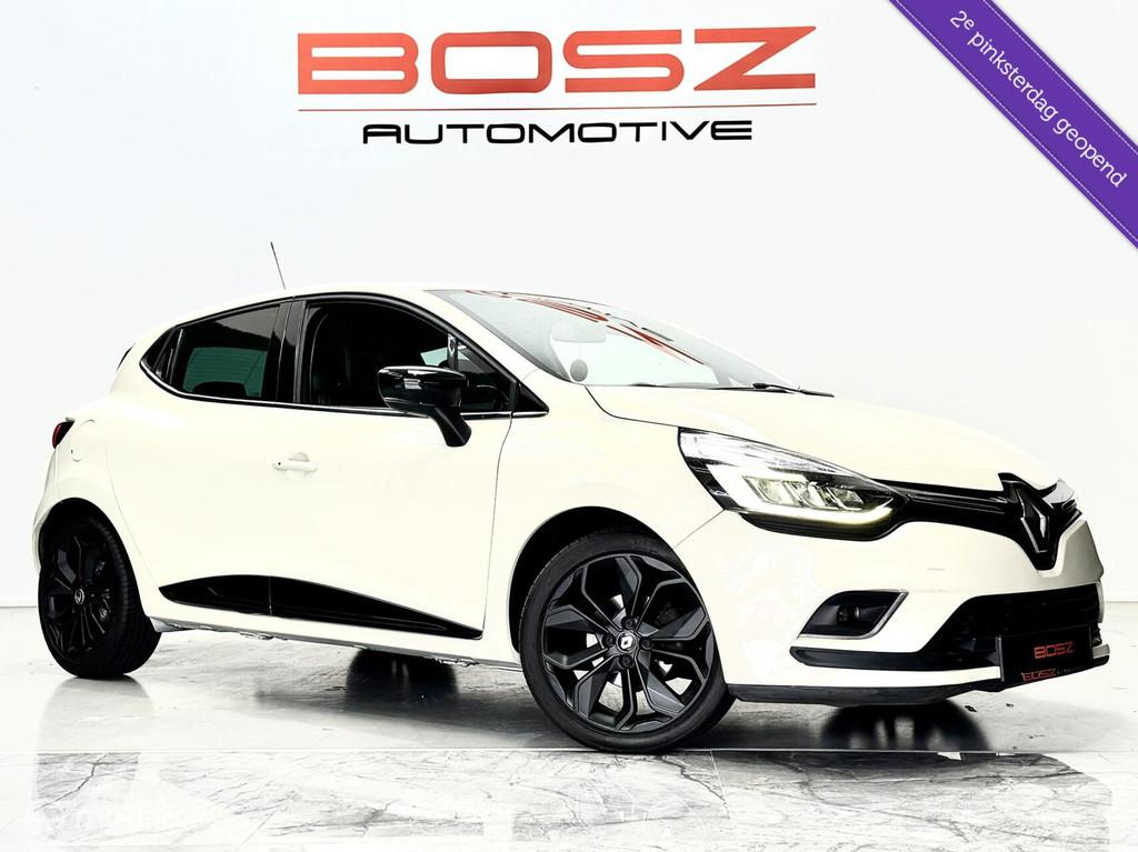 Renault Clio 1.2 TCe Facelift Automaat LED CARPLAY CRUISE CA, Auto's, Zwart, 4 cilinders, Beige, Automatische klimaatregeling