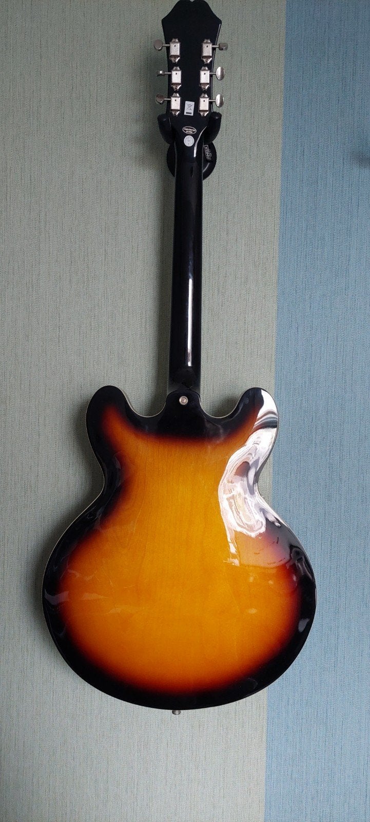 Epiphone Casino LH - Zo goed als nieuw, Muziek en Instrumenten, Ophalen of Verzenden, Zo goed als nieuw, Semi-solid body, Epiphone