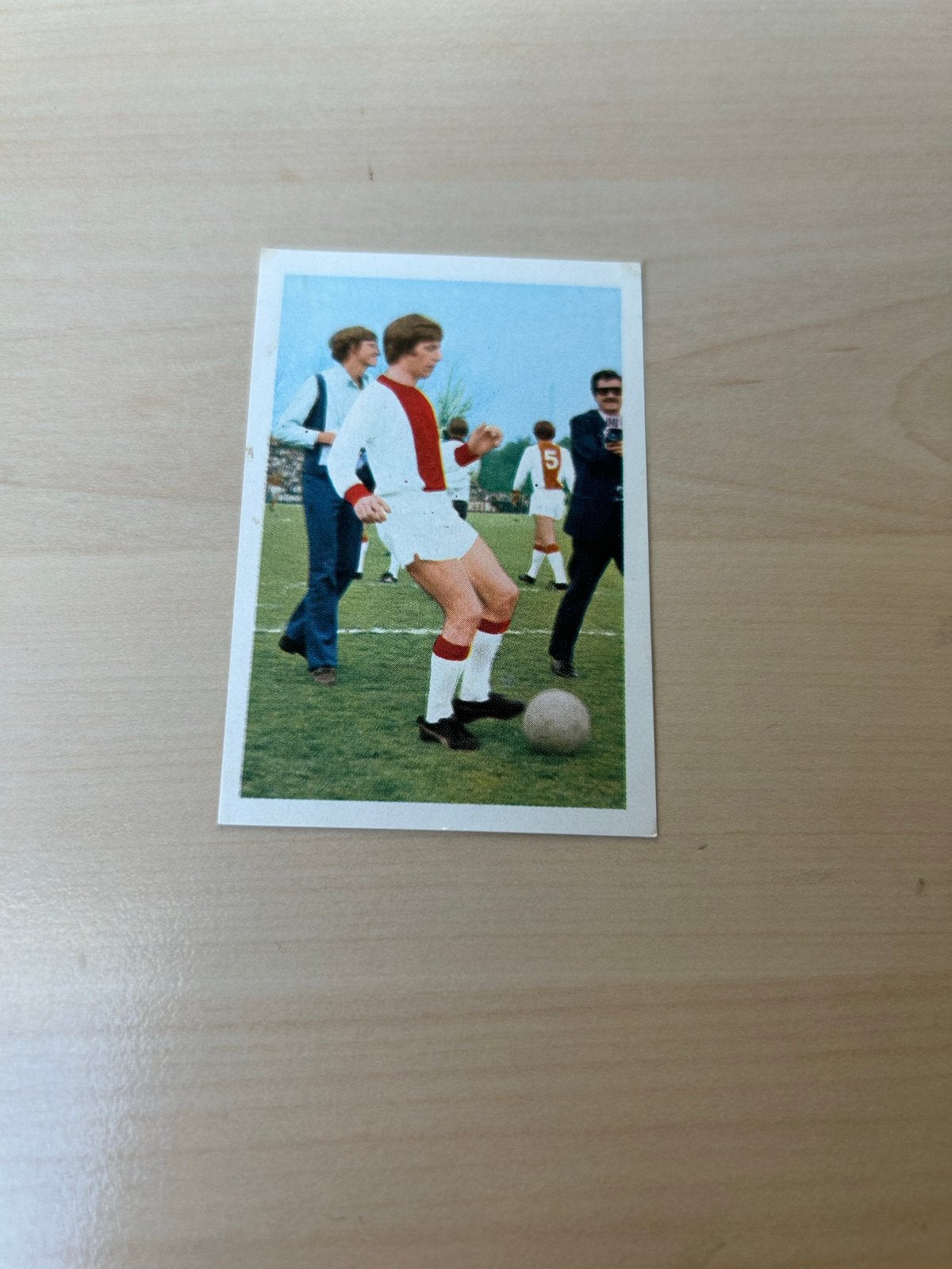Voetbalplaatje Gerrit Mühren (Ajax) - Vintage Vanderhout, Ophalen of Verzenden, Zo goed als nieuw, Plaatje