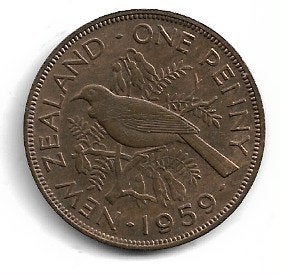 New Zeeland Penny 1959, Ophalen of Verzenden