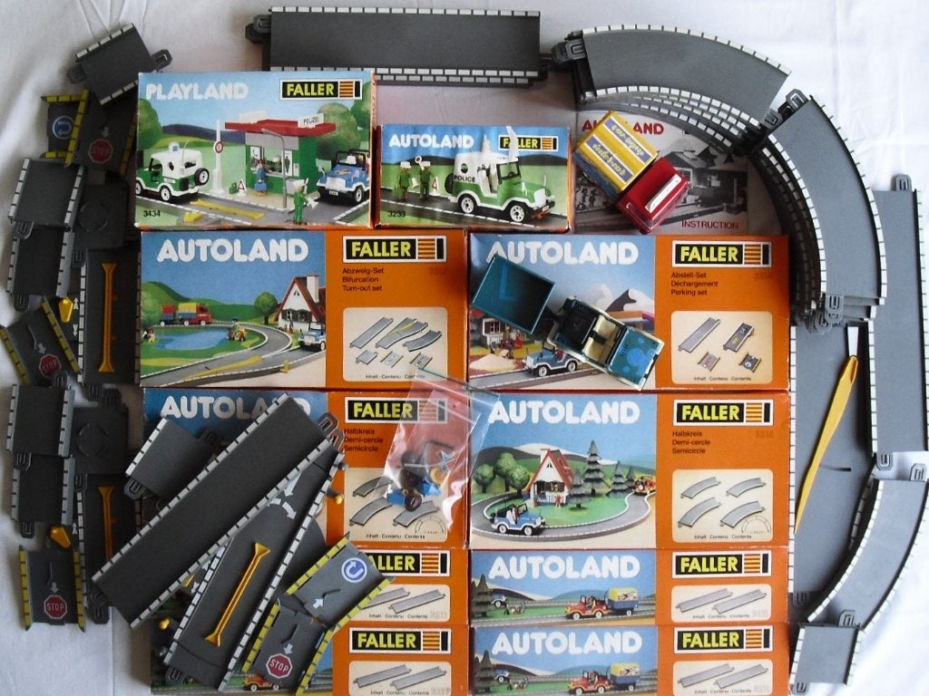 Vintage Faller AUTOLAND verzameling grotendeels nog in OVP, Losse onderdelen, Voertuig, Ophalen of Verzenden, Zo goed als nieuw