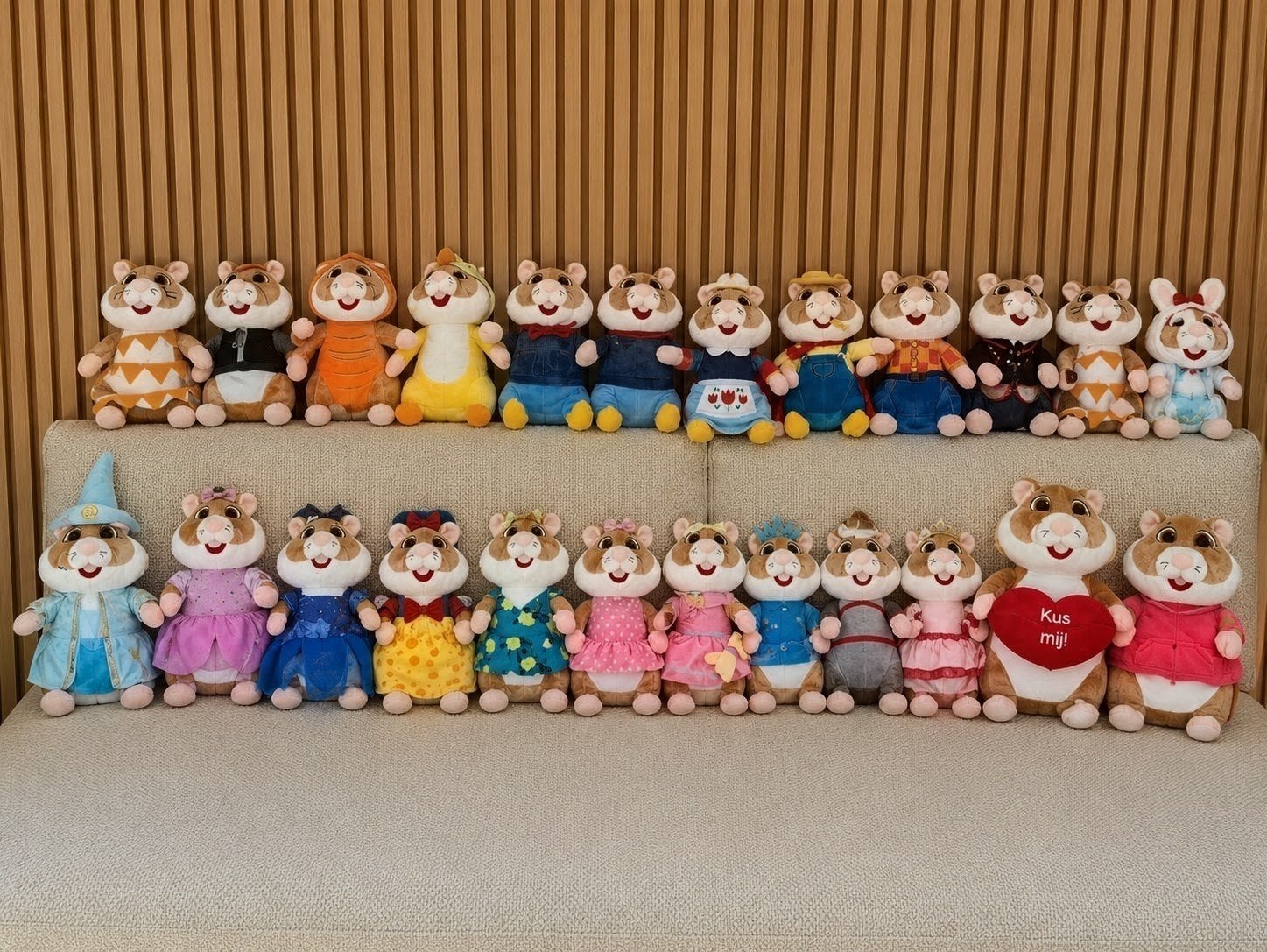 Hamster knuffels in diverse outfits, bieden is per stuk !, Kinderen en Baby's, Speelgoed | Knuffels en Pluche, Hamster, Ophalen of Verzenden
