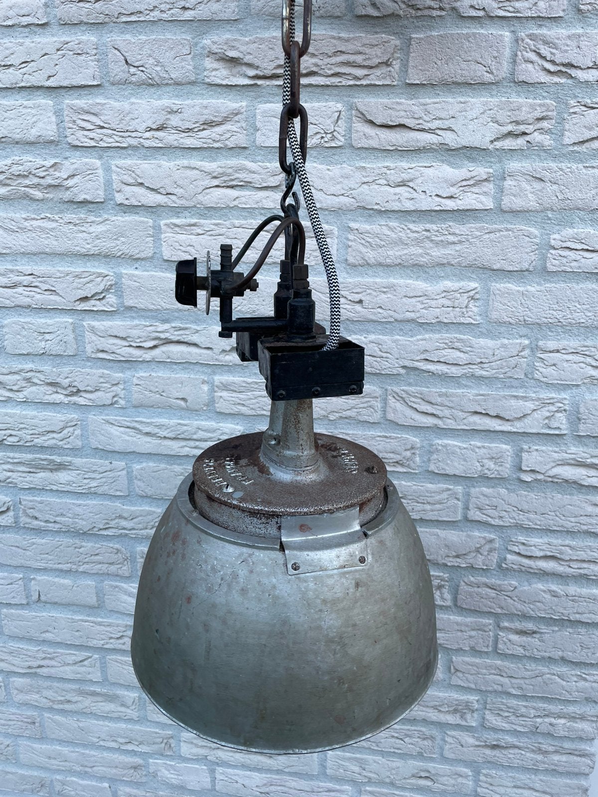 Schwank gasheater hanglamp | jaren 50-60 Industrieel Design, Ophalen