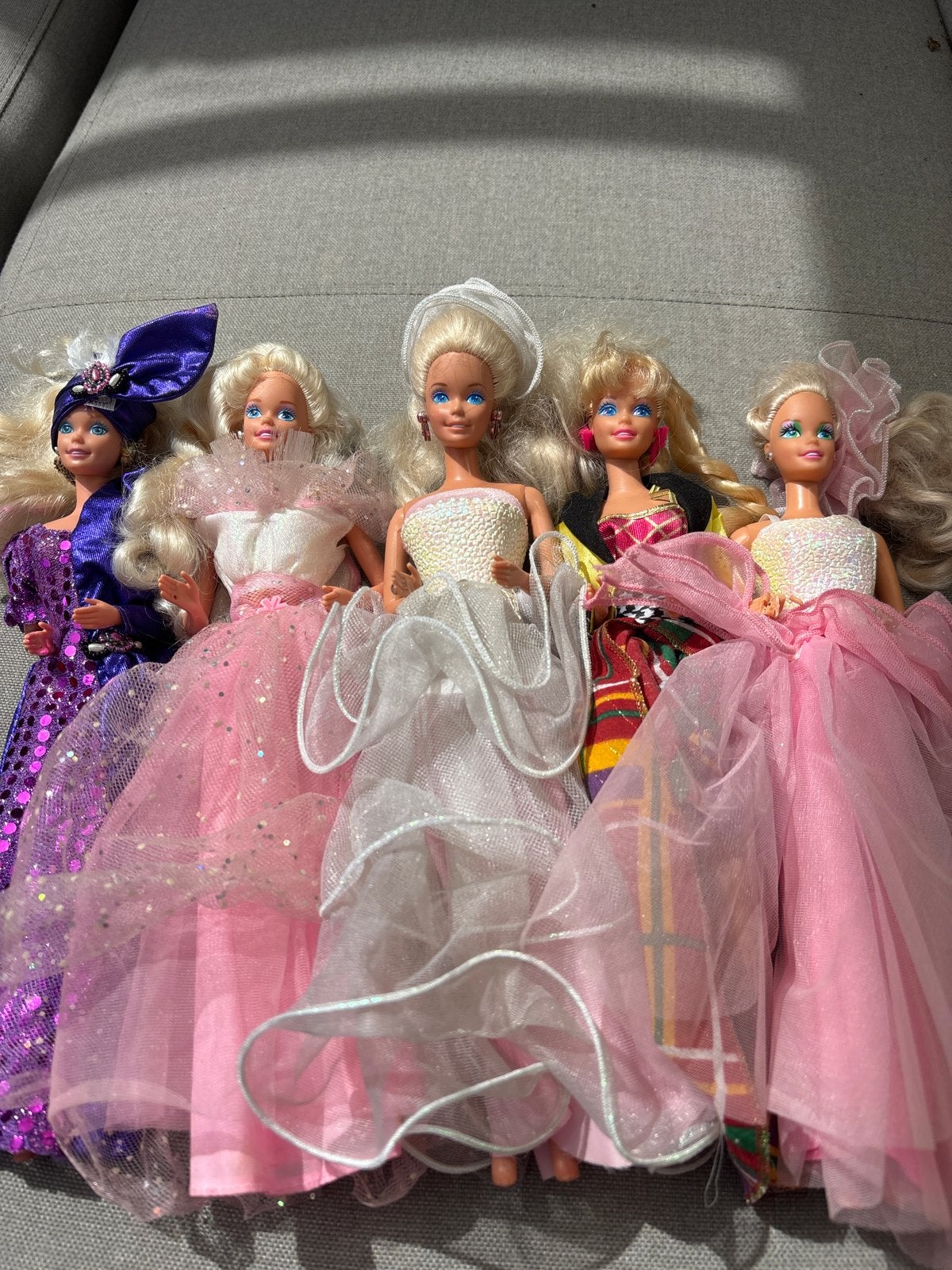Vintage jaren 80 Set barbies, Verzamelen, Ophalen of Verzenden, Gebruikt