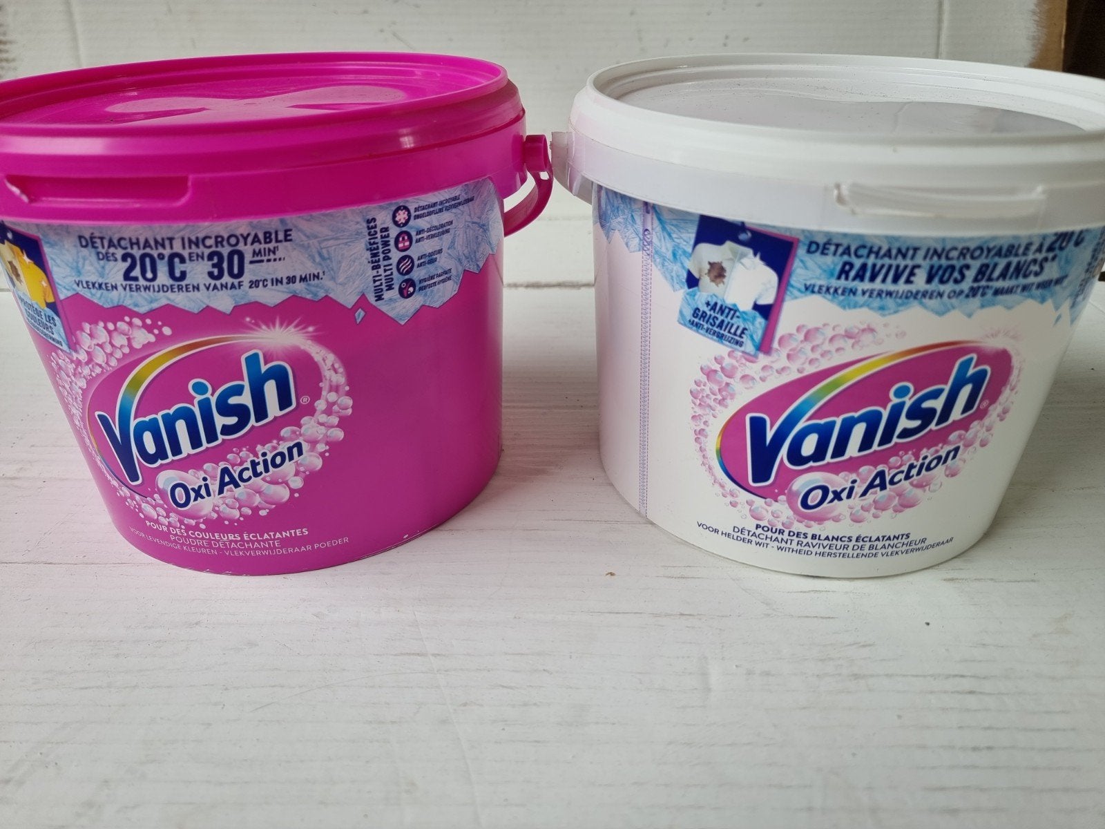 2x Vanish Oxi Action Wasbooster 2,7 kg – Wasmiddel – Open, Ophalen of Verzenden, Overige typen
