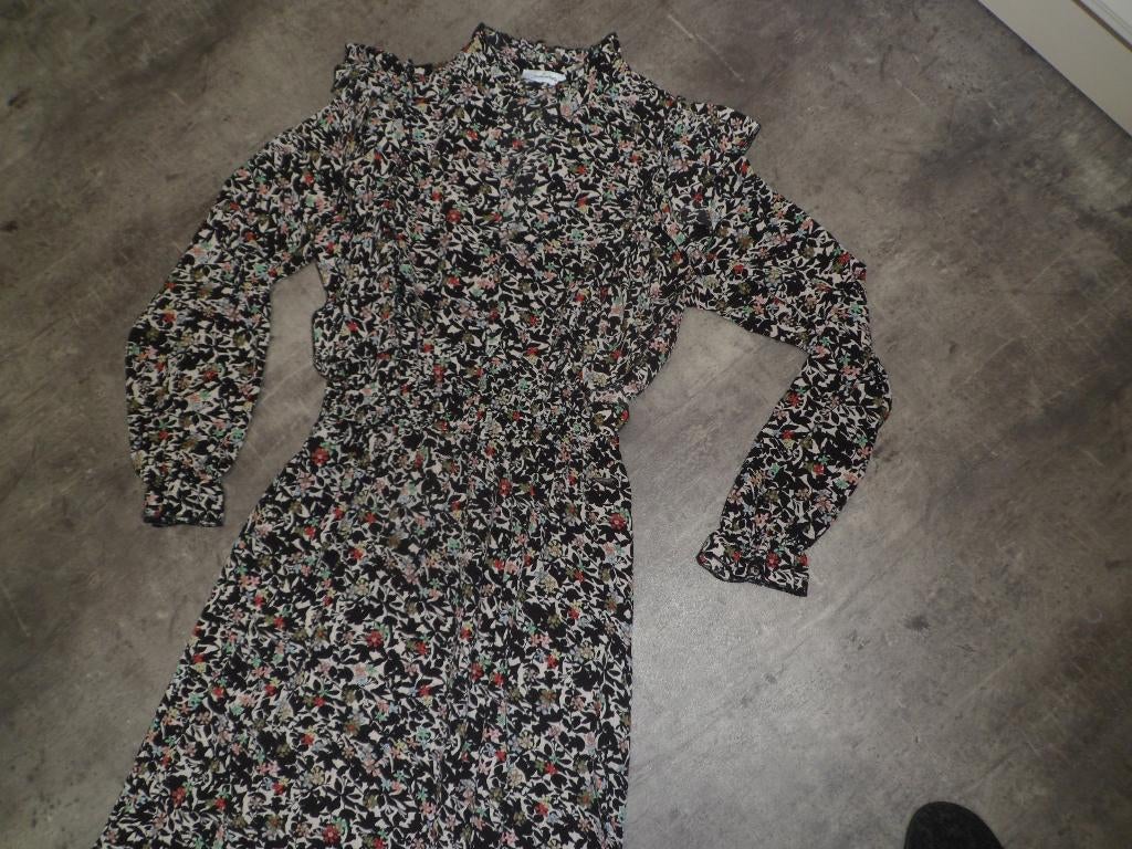 Leuke jurk met roezels Ambika mt L, Overige kleuren, Verzenden, Maat 42/44 (L), Zo goed als nieuw