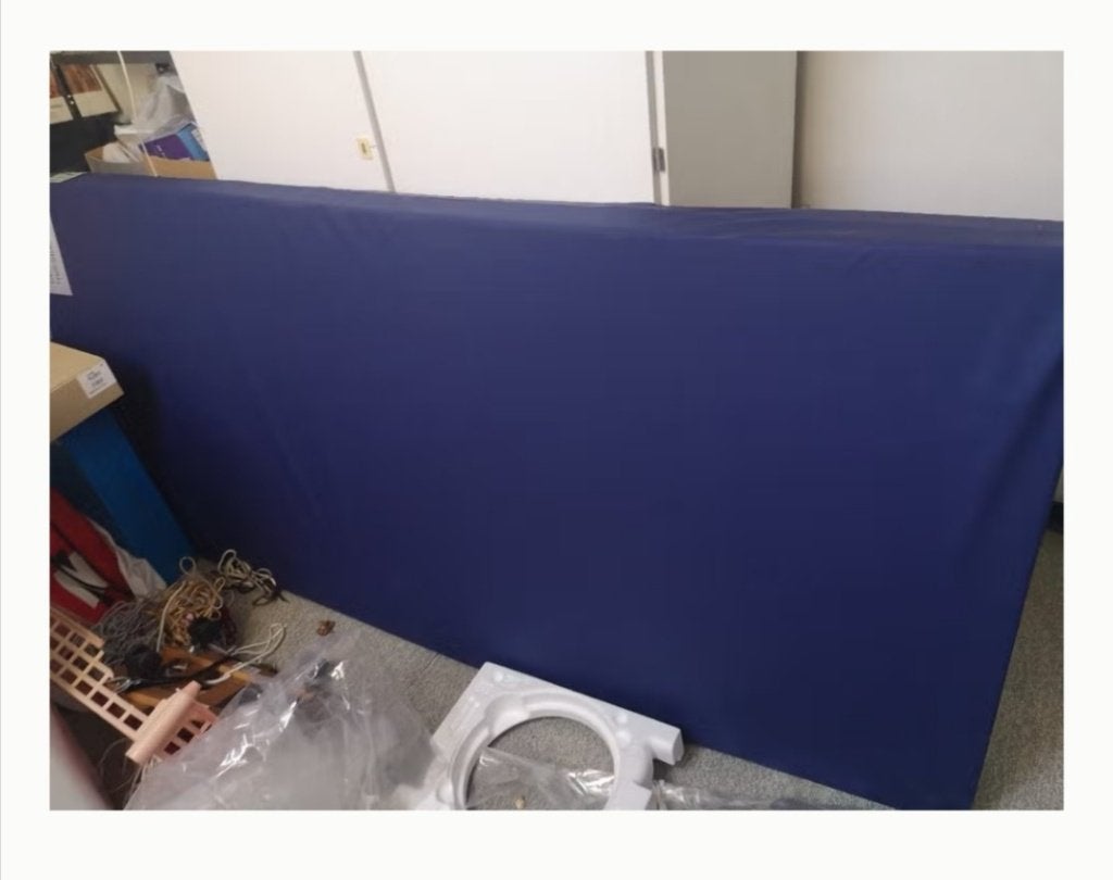 Matras 1 persoon met afwasbare matrashoes, Ophalen, Eenpersoons, Blauw, Matrasbeschermer