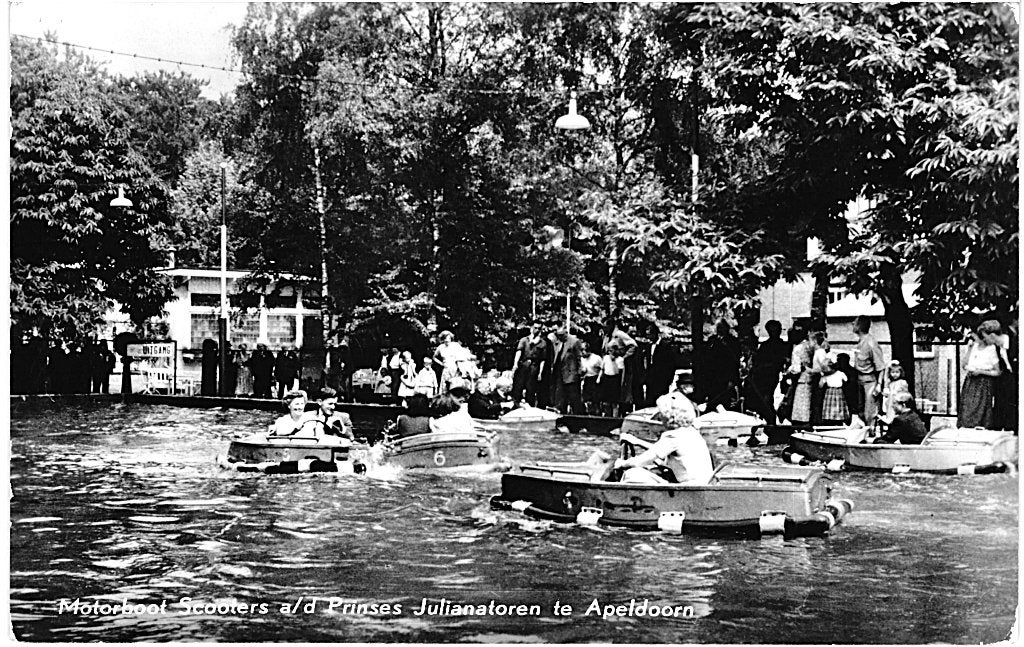 804690 Apeldoorn Julianatoren 1959 Gelopen met zegel, Ophalen of Verzenden, 1940 tot 1960, Gelopen, Gelderland