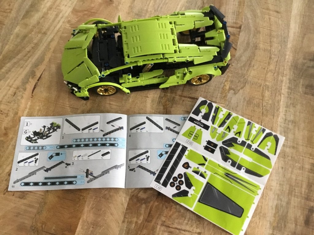 Modelbouw Lamborghini 1280 onderdelen en Draakje, Overige merken, Auto, Groter dan 1:32, Ophalen of Verzenden