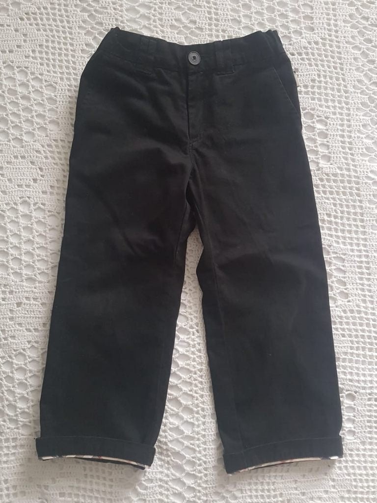 Burberry zwarte broek 104, Ophalen of Verzenden, Zo goed als nieuw, Jongen of Meisje, Overige typen