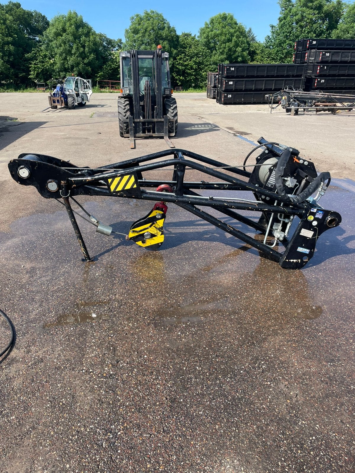 Manitou jib lier 2000kg verreiker roterend, Ophalen, Zo goed als nieuw