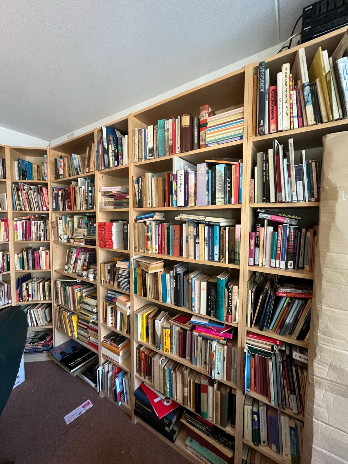 IKEA BILLY Boekenkasten met opzetstukken (11 stuks), Ophalen, Met plank(en), Gebruikt, 200 cm of meer