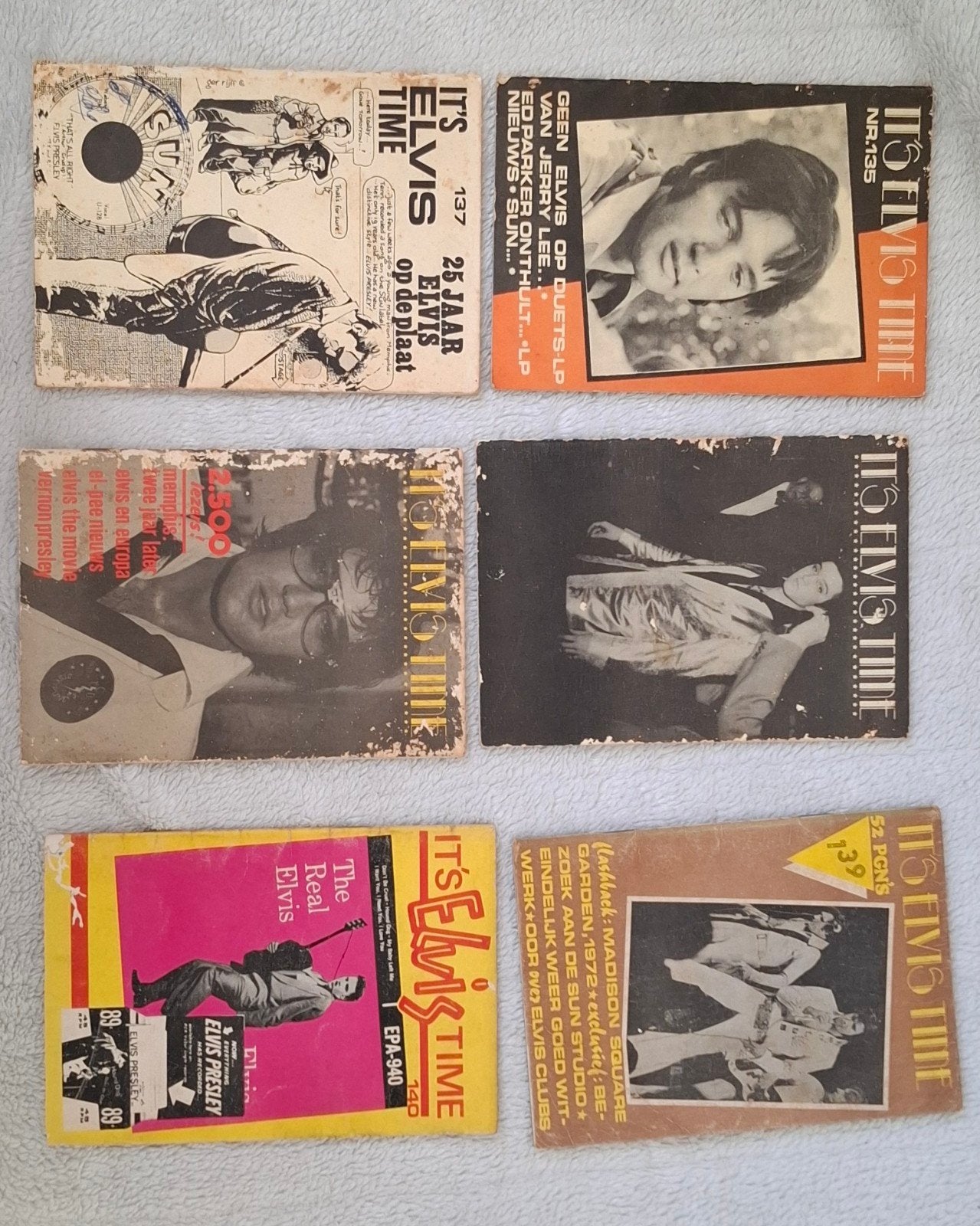 It's Elvis Time Fanclub Tijdschrift  135 t/m 140 (6 st., Ophalen of Verzenden, Gebruikt, Boek, Tijdschrift of Artikel