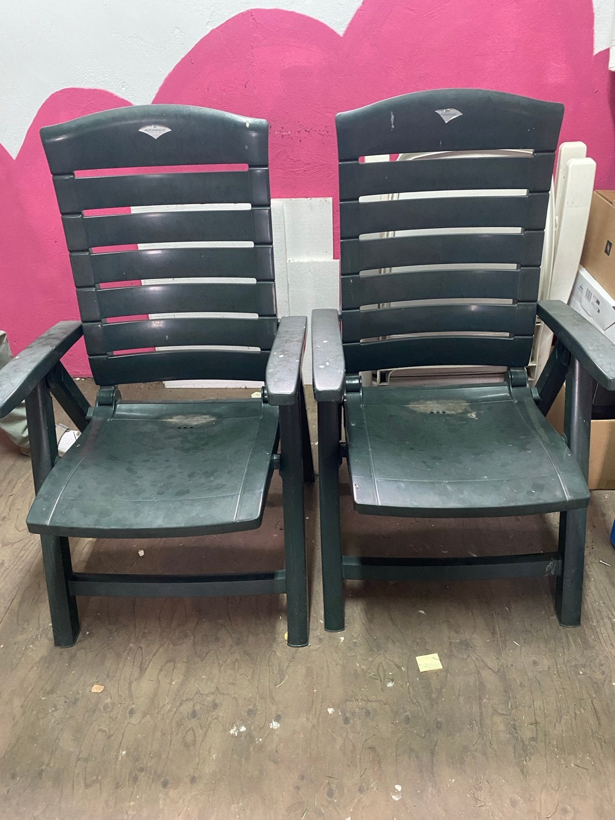 Aquarius tuinstoelen - Set van 2, Ophalen, Gebruikt, Kunststof, Verstelbaar
