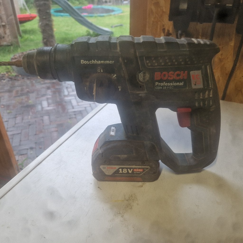 Accu boorhamer met 18v accu, Doe-het-zelf en Verbouw, Ophalen of Verzenden, Gebruikt, Boor- en/of Breekhamer