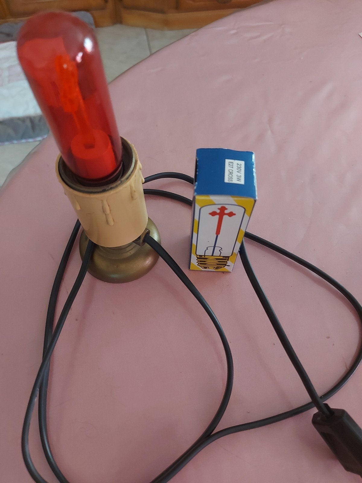 Rode Neon Kruis Gloeilamp, religieuze decoratie, Ophalen of Verzenden