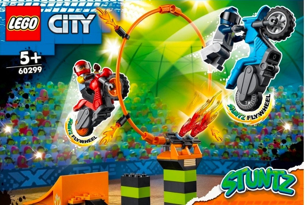 LEGO City Stuntz 60299 Stuntshow Dubbele Lus (geen doos), Ophalen of Verzenden, Zo goed als nieuw, Overige merken