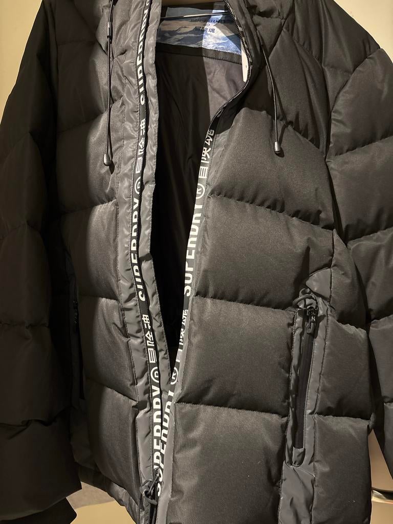 Superdry Mountain Pro Racer Puffer Jas Zwart Maat S, Ophalen of Verzenden, Nieuw, Maat 46 (S) of kleiner, Zwart