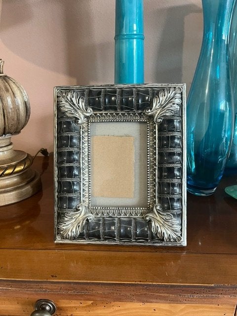 F2 Grote Fotolijst  Zwart/Zilver Spec., Overige materialen, Verzenden, Zo goed als nieuw, Fotolijst
