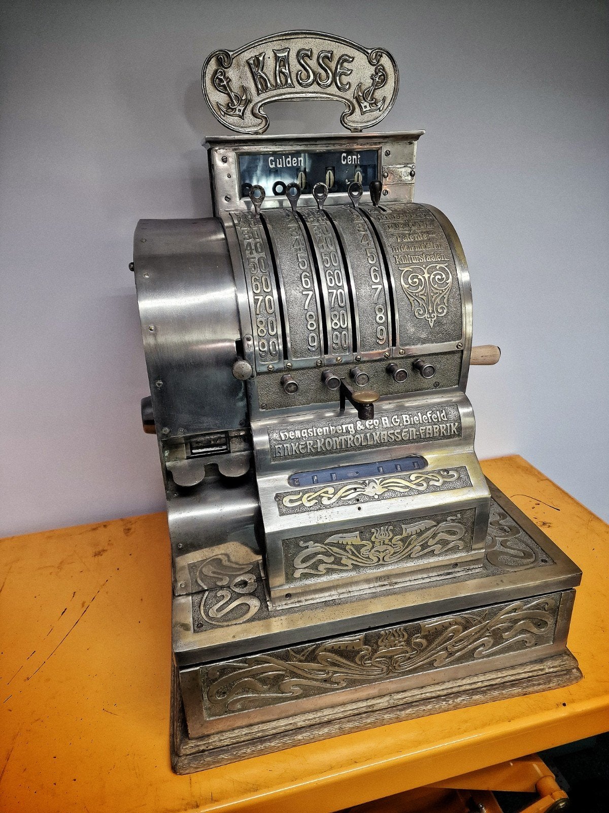 antieke kassa "Anker" uit 1906 Zeldzaam model.!, Antiek en Kunst, Ophalen