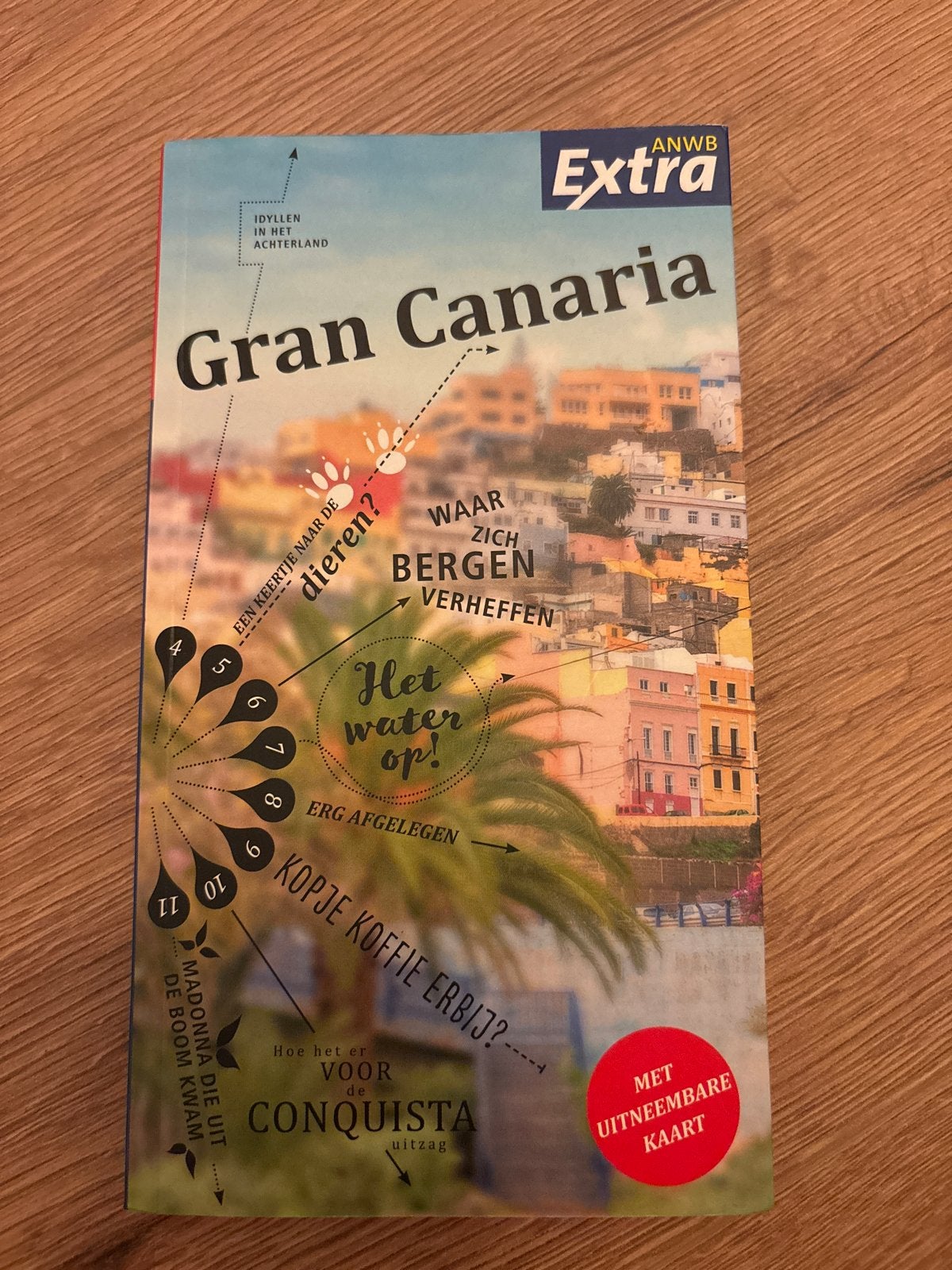 ANWB Extra Reisgids Gran Canaria met uitneembare kaart, Europa, Ophalen of Verzenden, Zo goed als nieuw, Reisgids of -boek