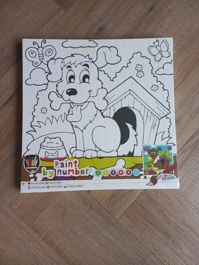 Paint by Number Hondje - Nieuw in verpakking, Ophalen of Verzenden, Nieuw, Schilderen op nummer