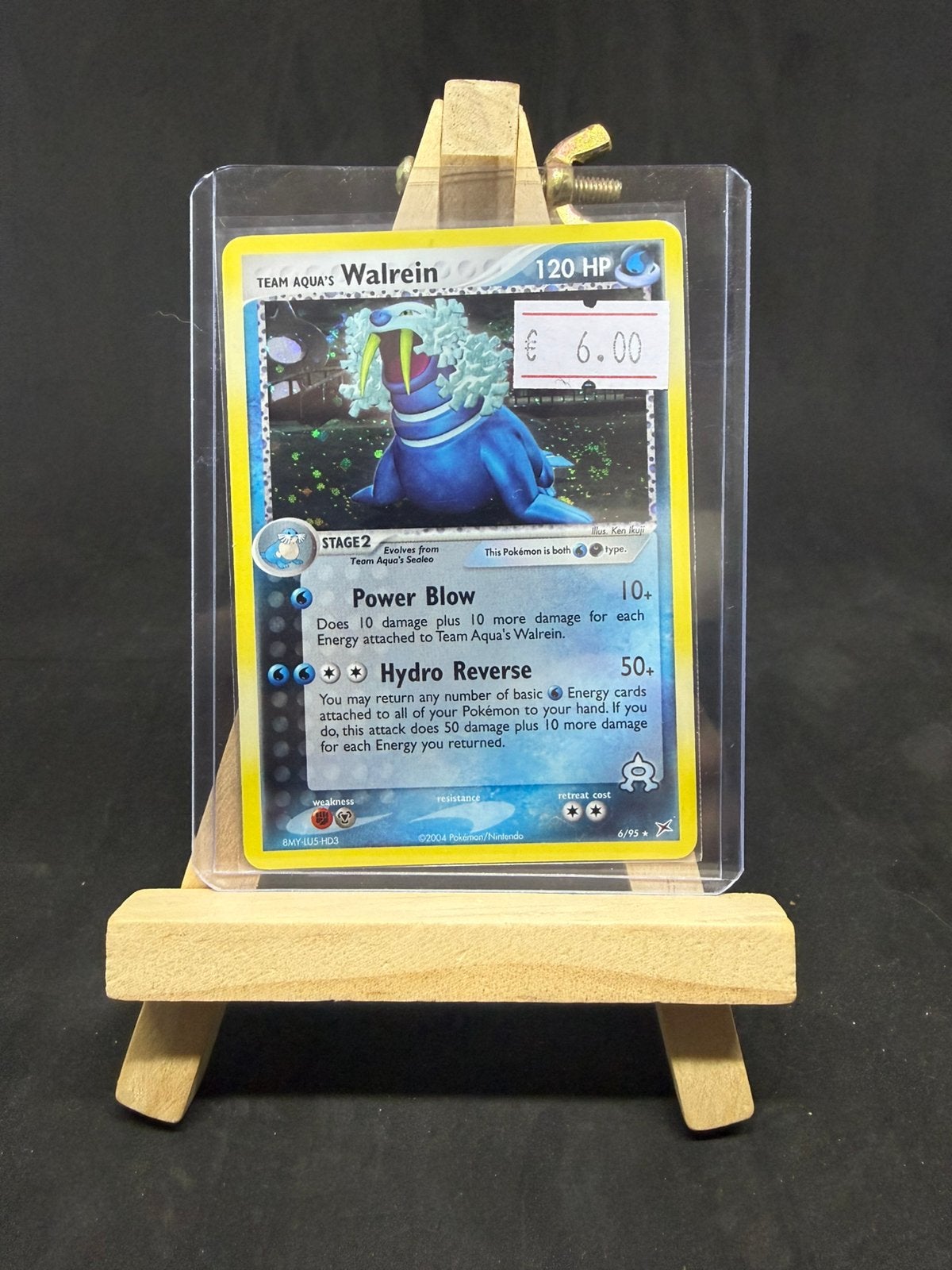 Team aqua’s walrein 6/95 holo exc/lp, Ophalen of Verzenden, Zo goed als nieuw
