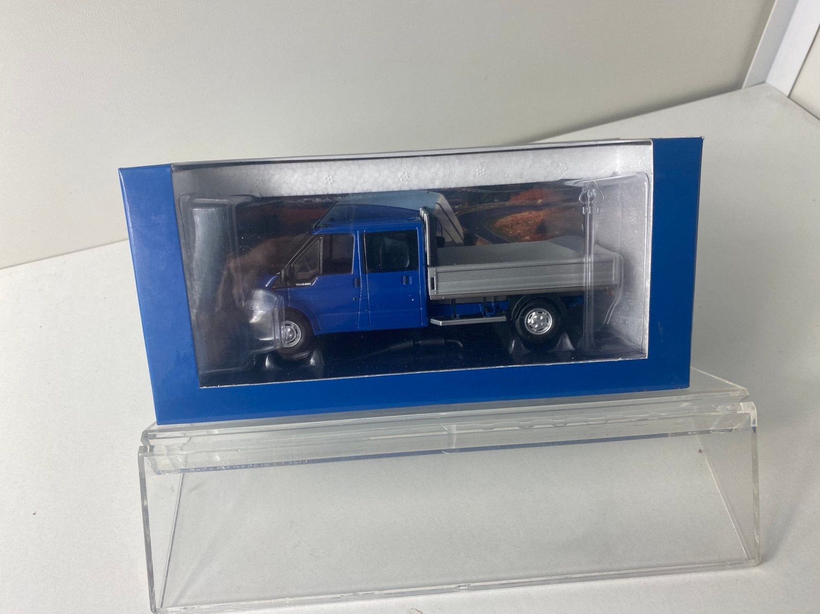 1:43 FORD Transit-dubbelcabine/pick up-Ford promo/minichamps, Ophalen of Verzenden, Nieuw, Bus of Vrachtwagen, MiniChamps