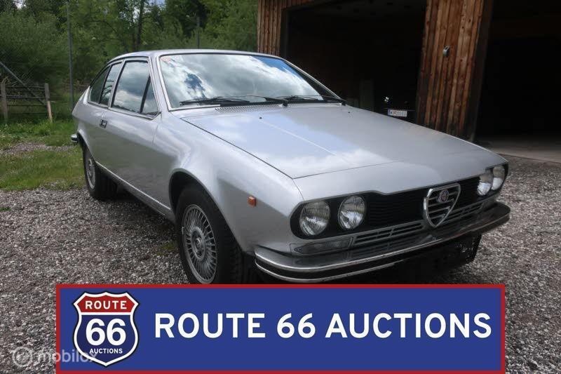 Alfa Romeo Alfetta GT 1.6 | 1979 | Route 66 Auctions, Auto's, Overige carrosserieën, Zwart, Bedrijf, Handgeschakeld