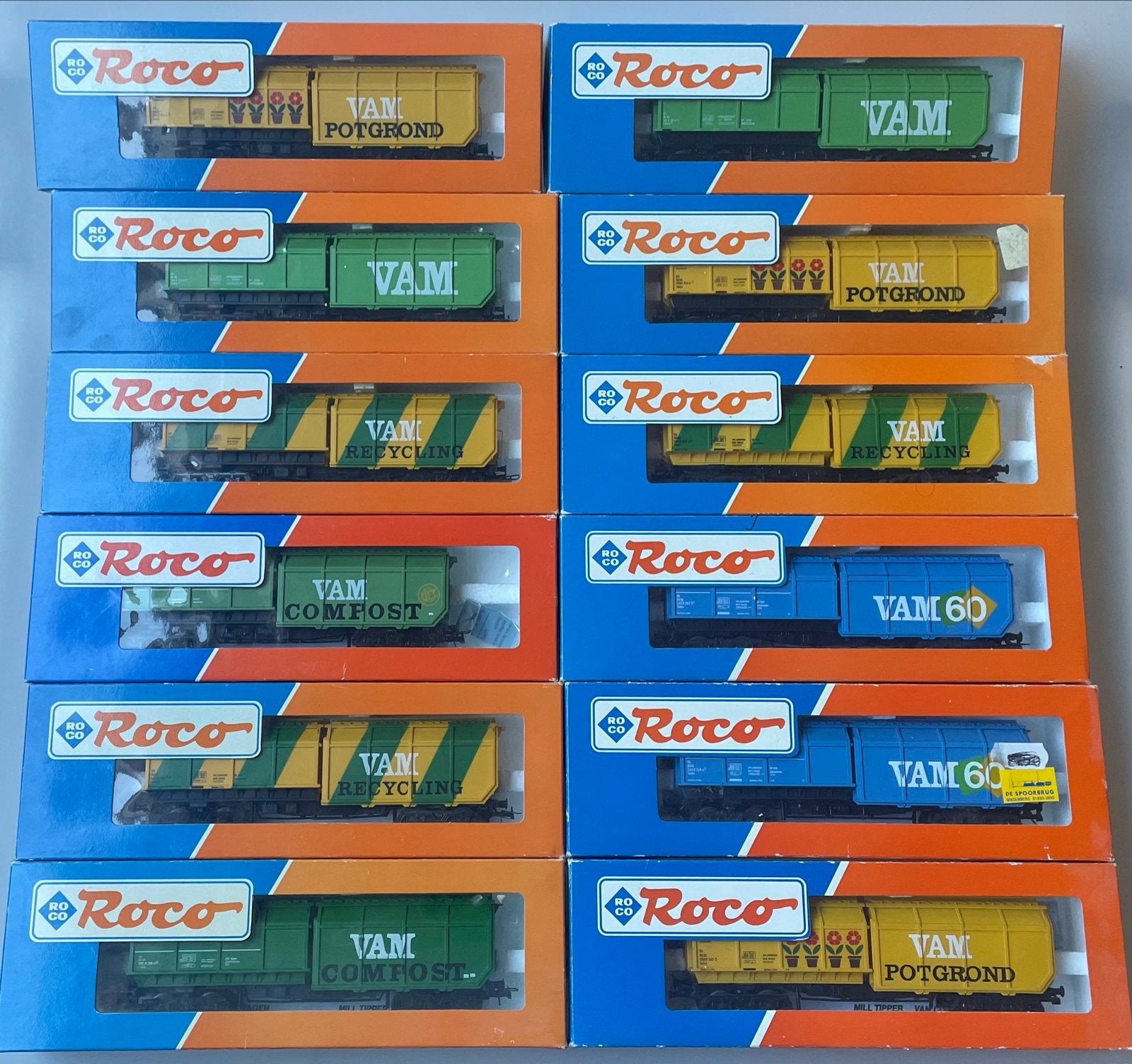 Partij VAM wagons Roco, Gebruikt, Gelijkstroom, Wagon, Ophalen of Verzenden