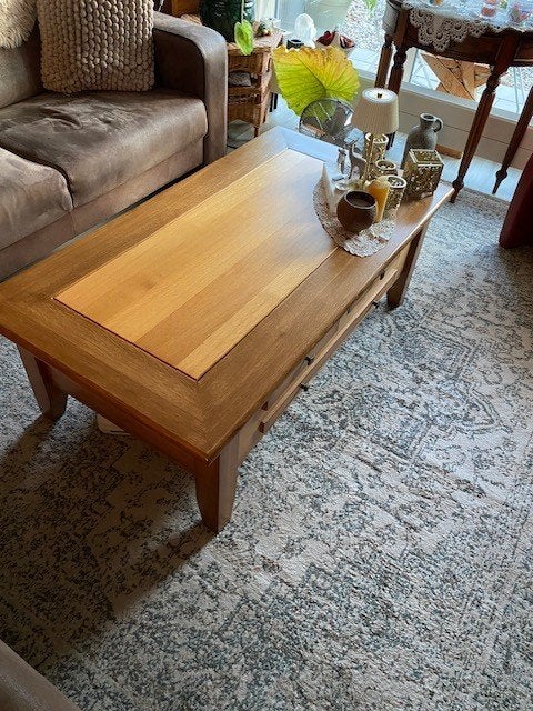 salontafel, Ophalen, Gebruikt, 100 tot 150 cm, Eikenhout