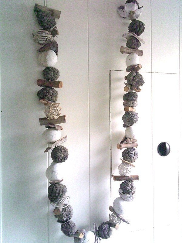 Robuuste grote streng naturel materialen ca.140cm, Gebruikt, Meerkleurig, Ophalen of Verzenden, Landelijk