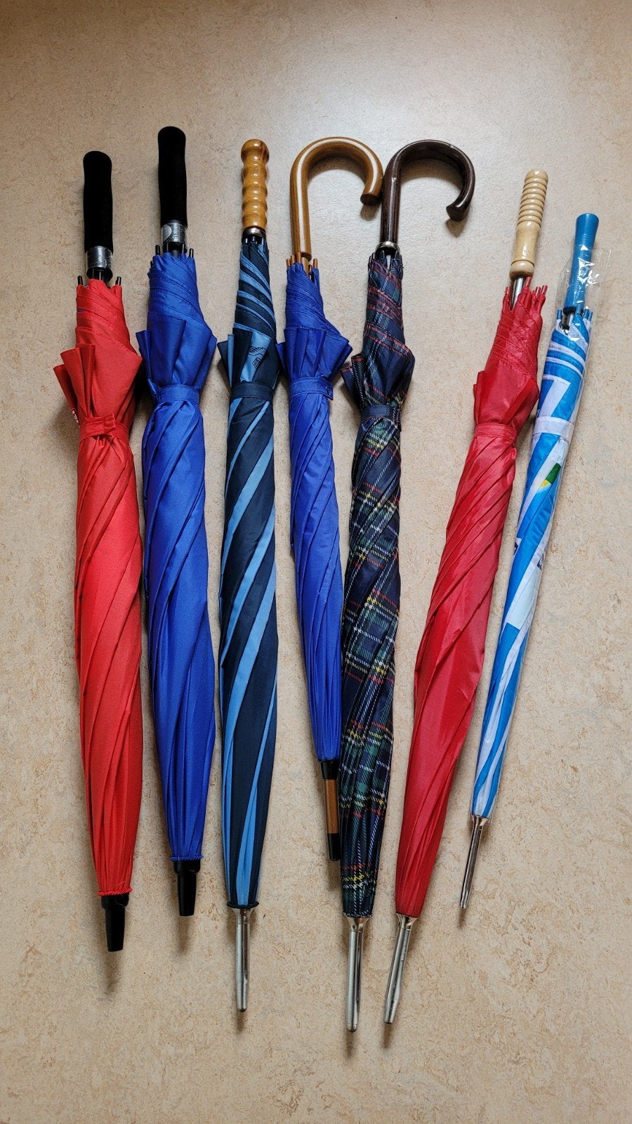 7 paraplu's, nieuw en gebruikt., Ophalen of Verzenden, Nieuw, Overige kleuren