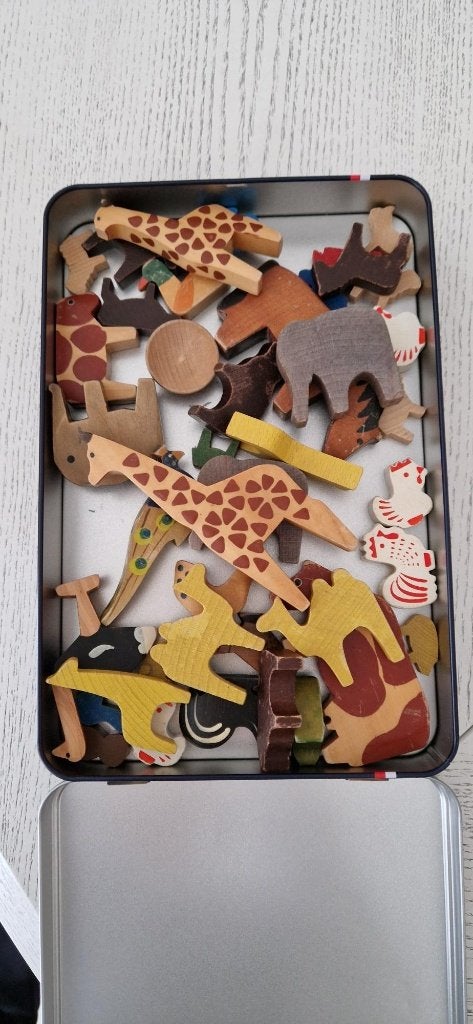 Diversen houten diertjes, Ophalen of Verzenden, Gebruikt, Overige typen
