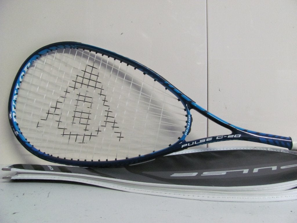 Squashracket van Dunlop de pulse c-20, Sport en Fitness, Ophalen of Verzenden, Gebruikt, Racket, Met hoes