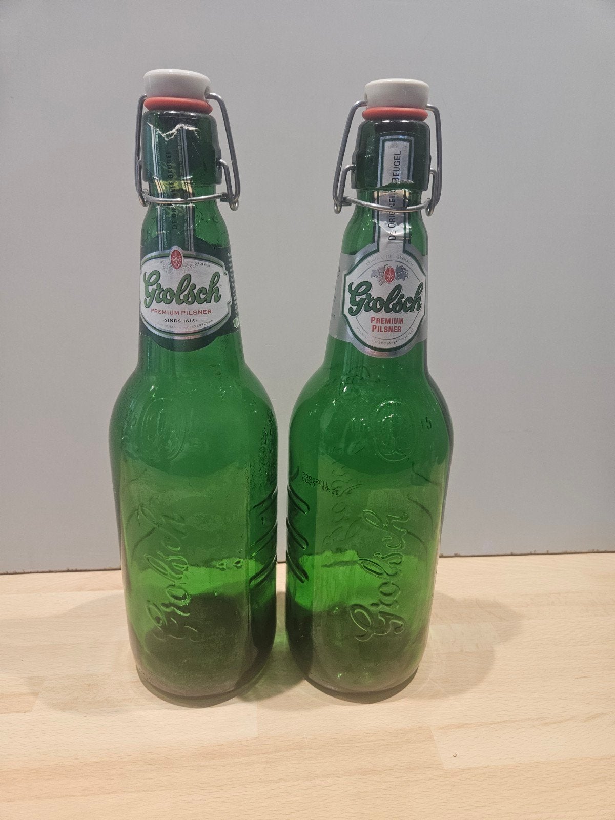 Lege Grolsch beugelflessen 1,5 liter, Ophalen of Verzenden, Gebruikt