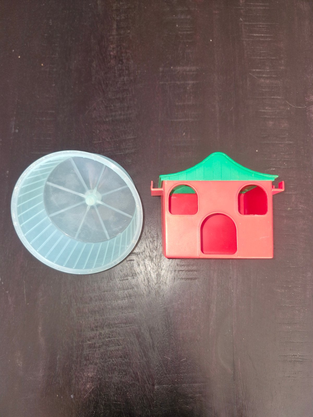 hamster looprad met kunststof huisje kooi accessoire, Ophalen of Verzenden, Loopwiel of Rad