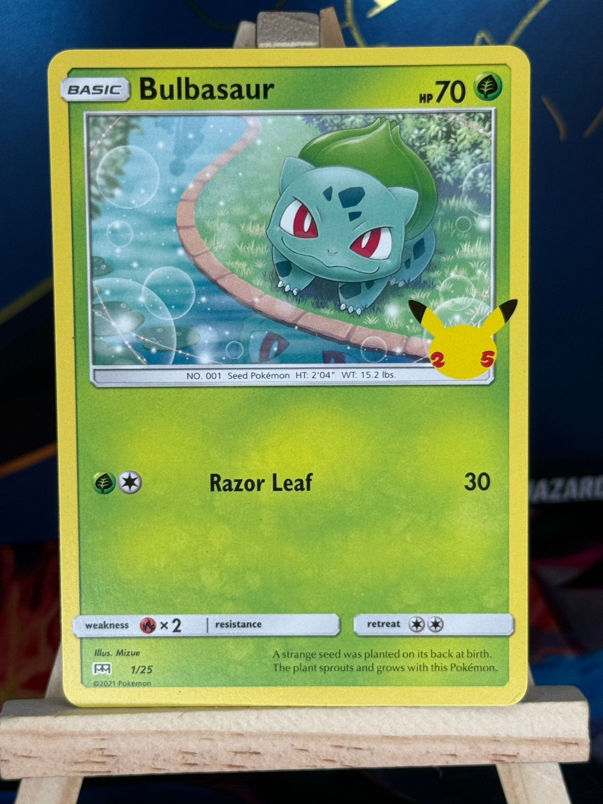 Bulbasaur #1 | Pokemon McDonalds 2021, Ophalen of Verzenden, Zo goed als nieuw, Losse kaart